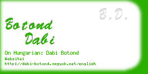 botond dabi business card